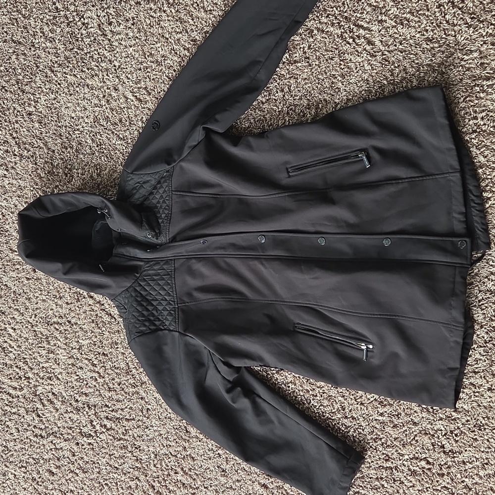 Michel kors size XL womens jacket quilted front shoulder area missing tie see ph